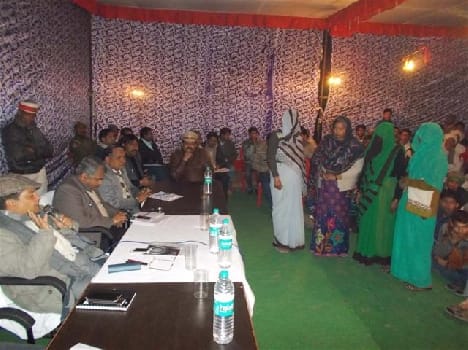 DM had the night Choupal in Alipur